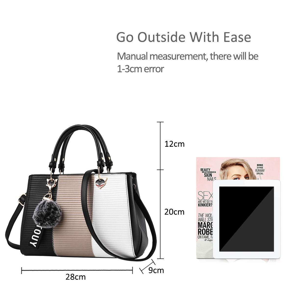 Сумка NICOLE & DORIS жіноча кольору хакі, розмір: L, фото №6 Сумка NICOLE & DORIS жіноча кольору хакі, розмір: L, фото №6