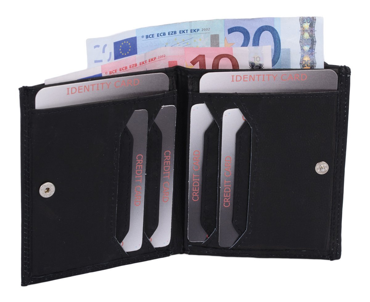 Кошелек LEAS Viennese Box с RFID защитой Натуральная кожа Черный Special Edition, черный, Viennese box, фото №2