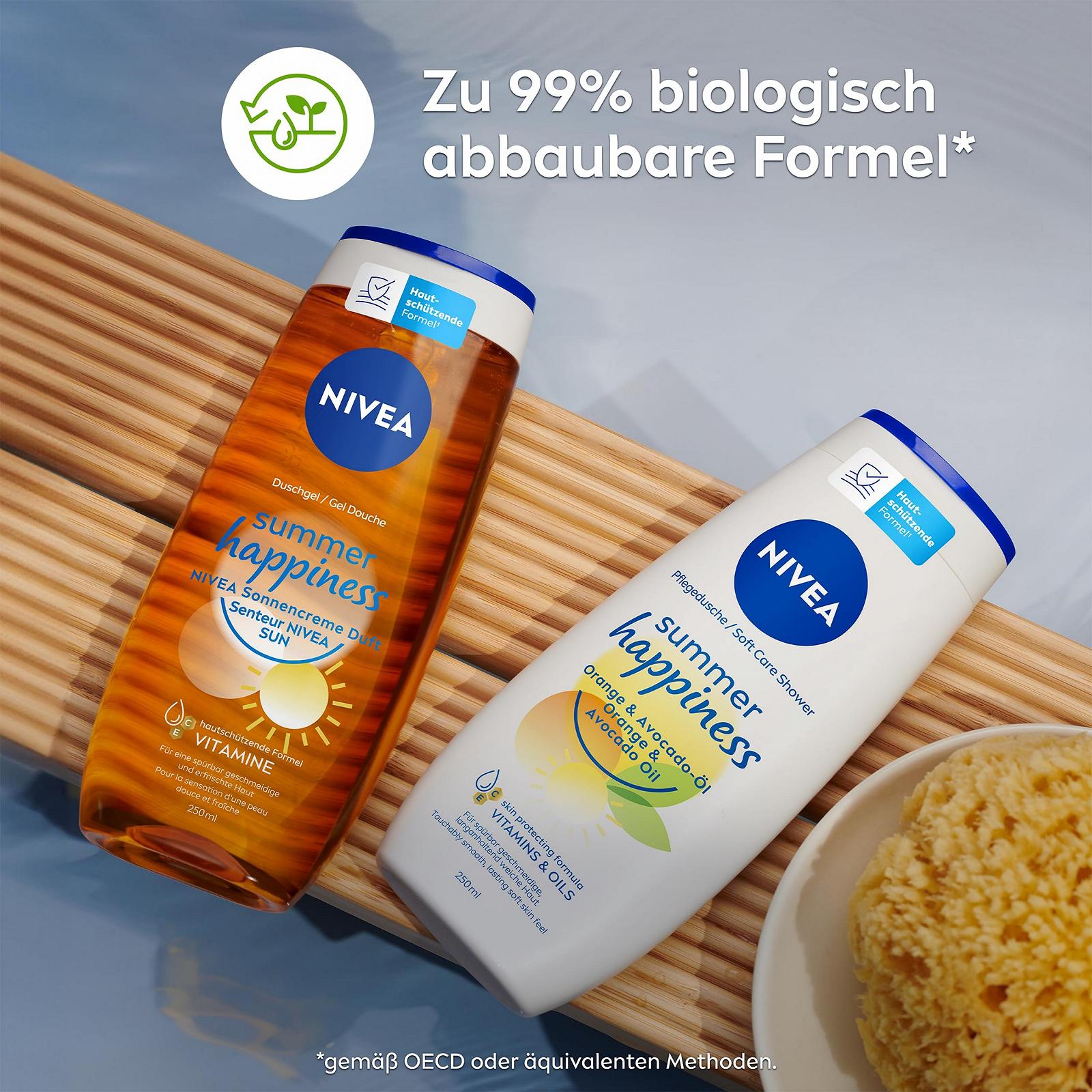 Гель для душа NIVEA Summer Happiness pH-нейтральный с витаминами C и E 250 мл, фото №8