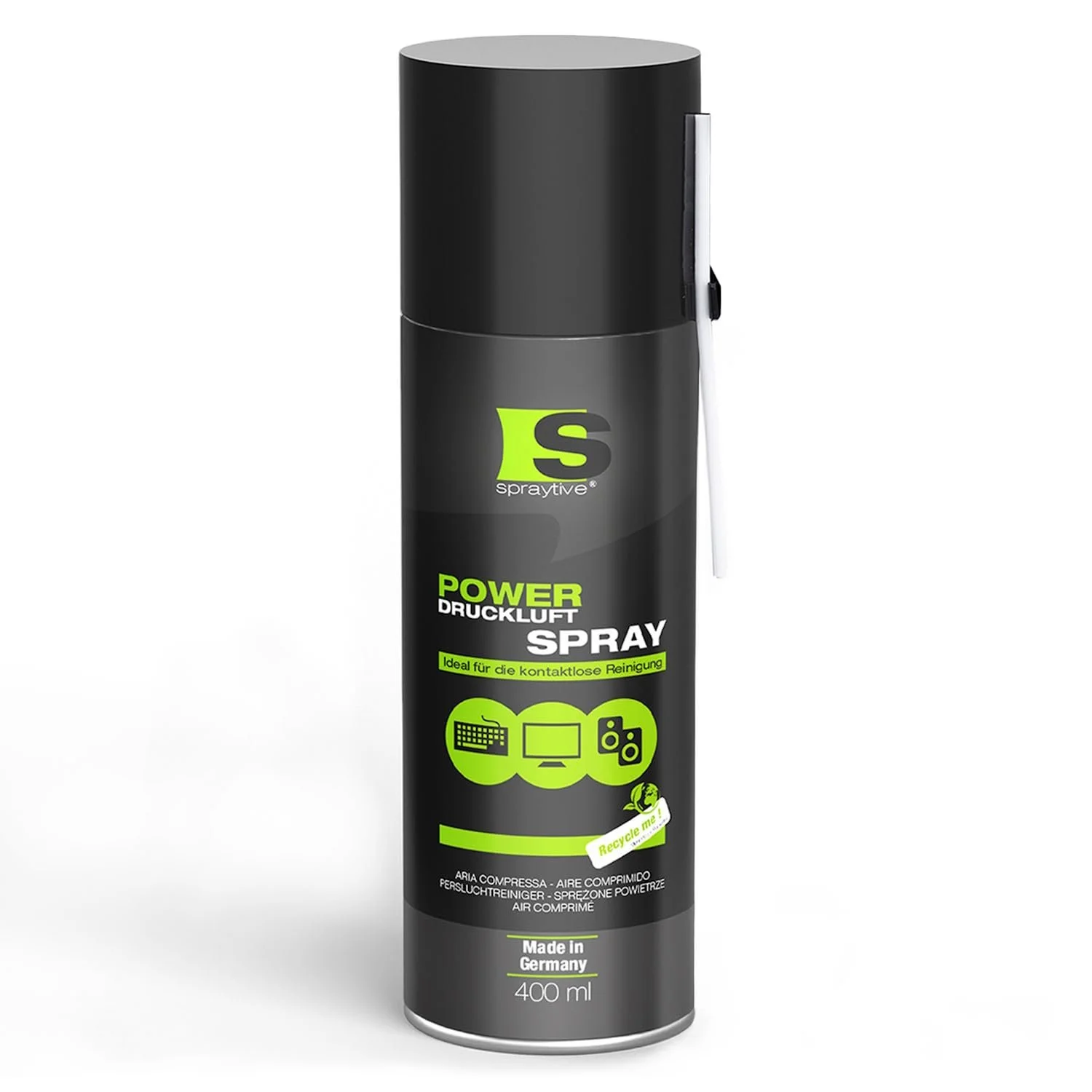 Стиснене повітря Spraytive 400 мл 100 мм подовжувач, фото №7 Стиснене повітря Spraytive 400 мл 100 мм подовжувач, фото №7