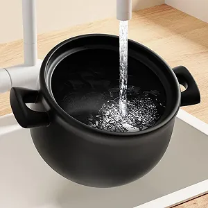 Керамічна каструля Sosoport 3,6 л з ручкою для супів та тушкування synthetic.ua - Фото 1