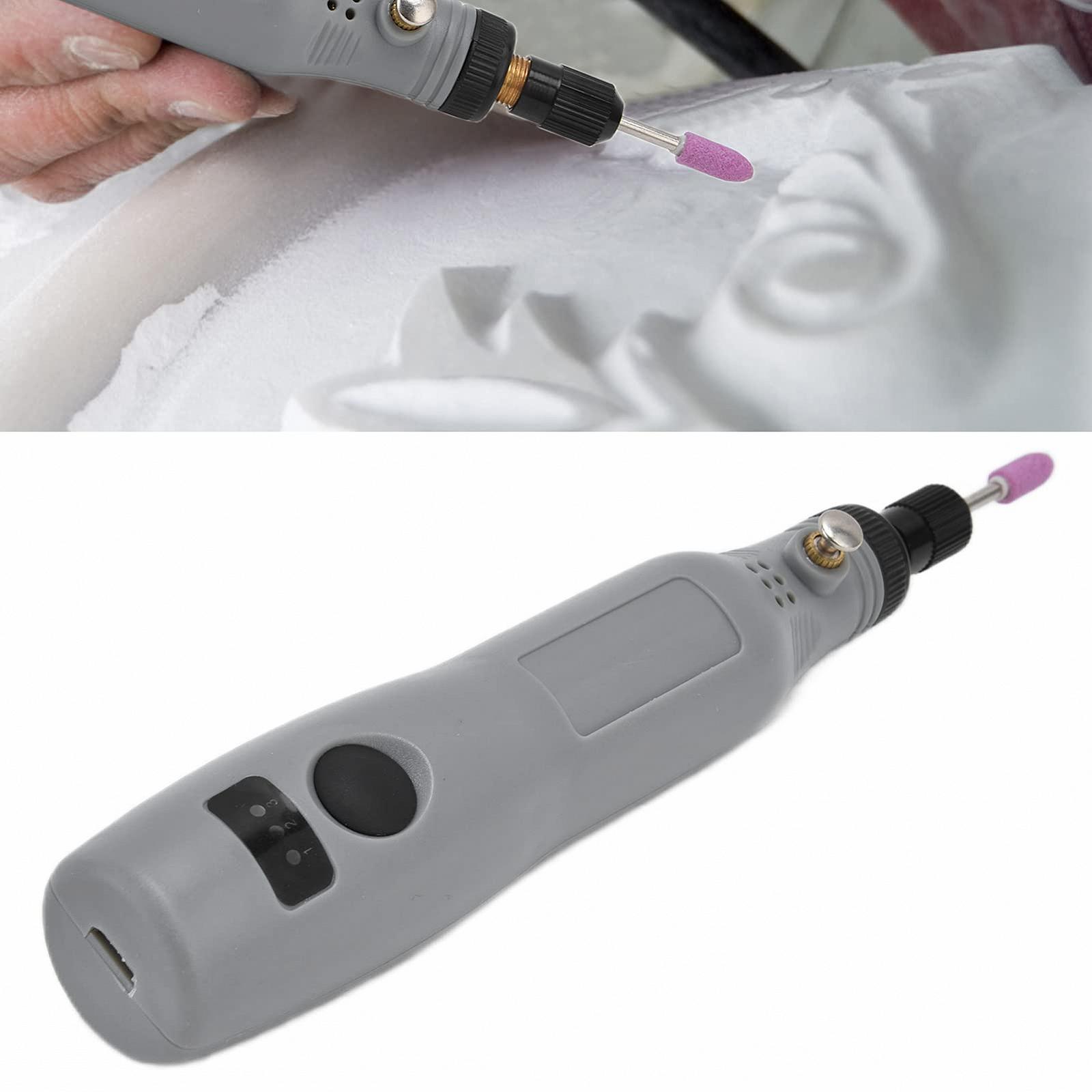 Акумуляторний Шурупокрут набір Mini Drill DC5V 3 швидкості регульовані міні електричний шліфувальний набір полірувальний інструмент для свердління різання гравірування сірий, фото №4 Акумуляторний Шурупокрут набір Mini Drill DC5V 3 швидкості регульовані міні електричний шліфувальний набір полірувальний інструмент для свердління різання гравірування сірий, фото №4