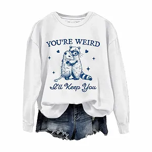 Женский Пуловер Обычный Свободный Свитшот Модный С круглым вырезом Без капюшона с принтом Голова Санты synthetic.ua - Фото 1