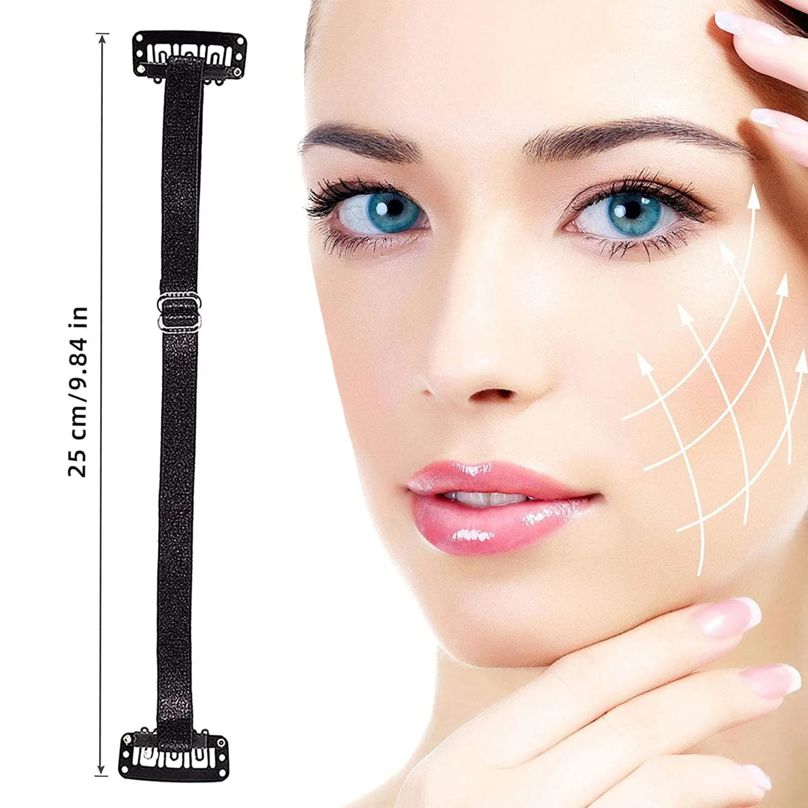 Стрічки для підтяжки обличчя Foxy Eyes з кліпсами Багаторазова стрічка, фото №2