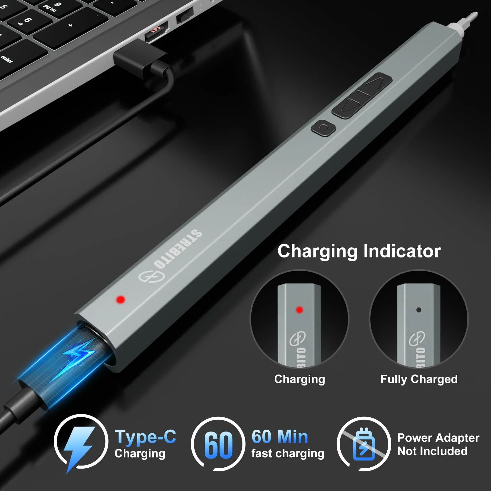 Електрична прецизійна викрутка STREBITO 144 шт., фото №7