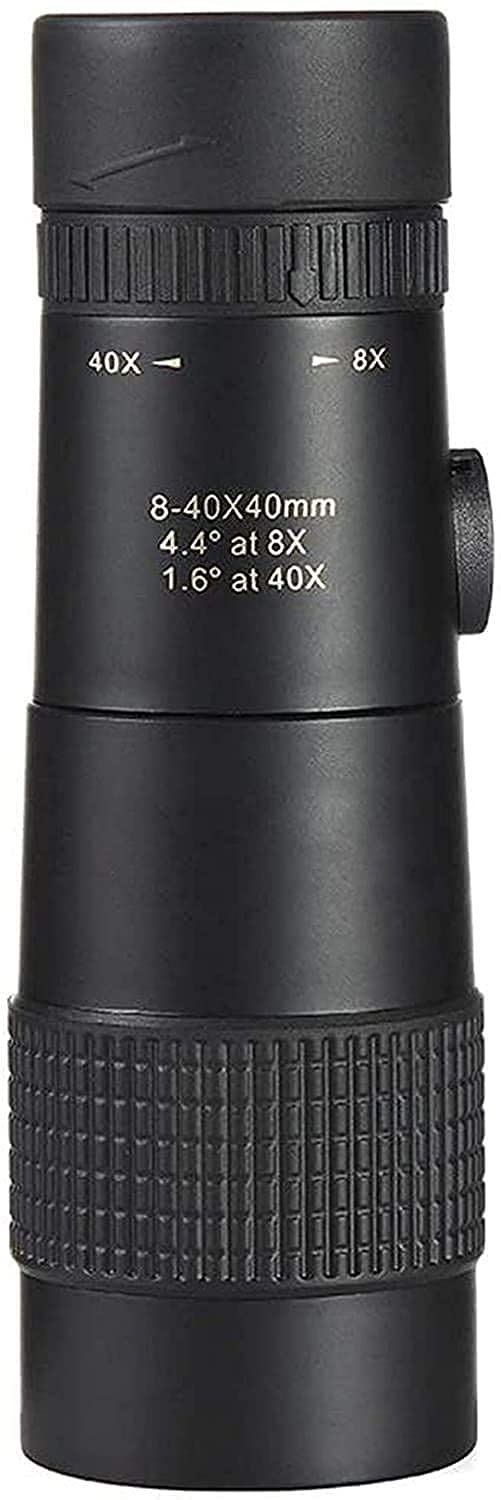Монокуляр ROSG Zoom 8-40 x 40 HD для походів Чорний, фото №1