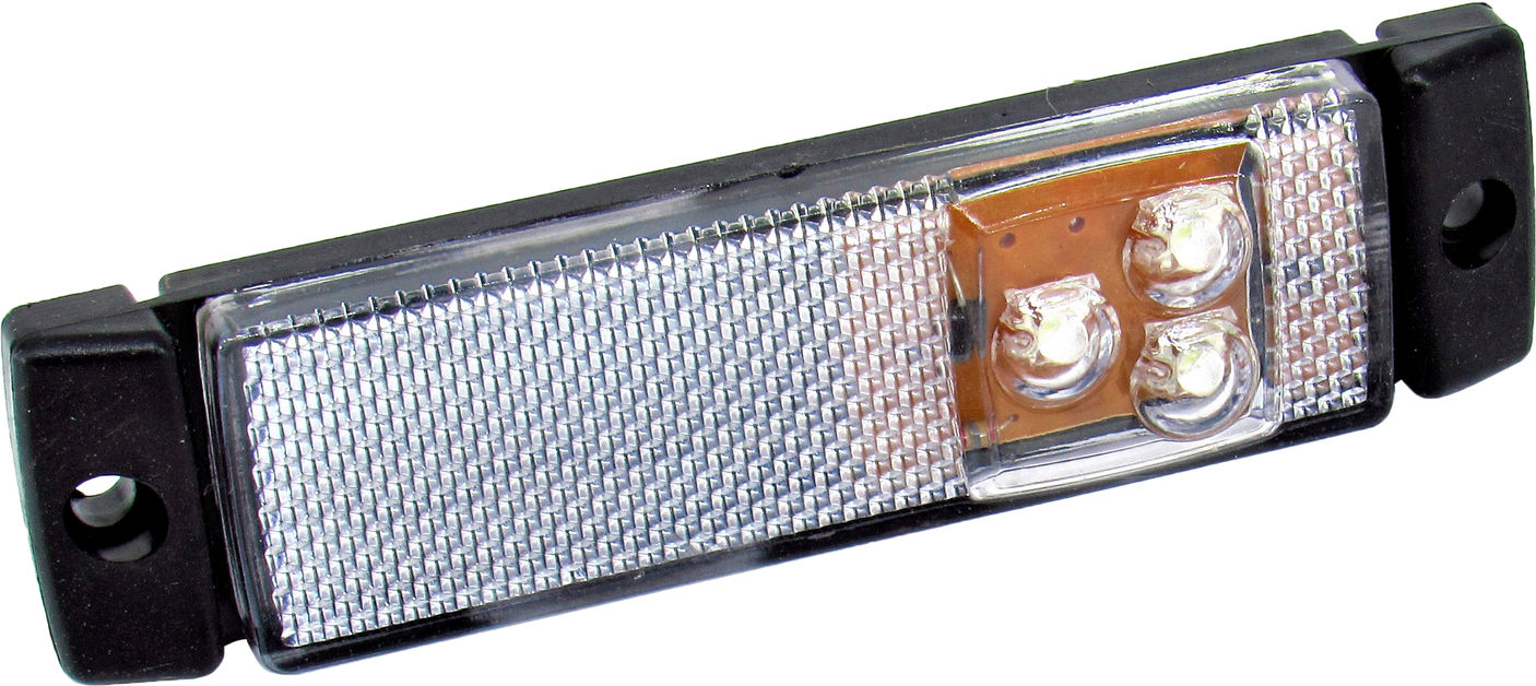 Ліхтар габаритний універсальний Tempest LED прямокутний білий TP02-57-015, фото №1