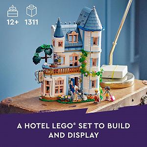 Набор LEGO Friends Отель Bed and Breakfast для детей от 12 лет с 4 минифигурками, фигуркой собаки и аксессуарами synthetic.ua - Фото 1