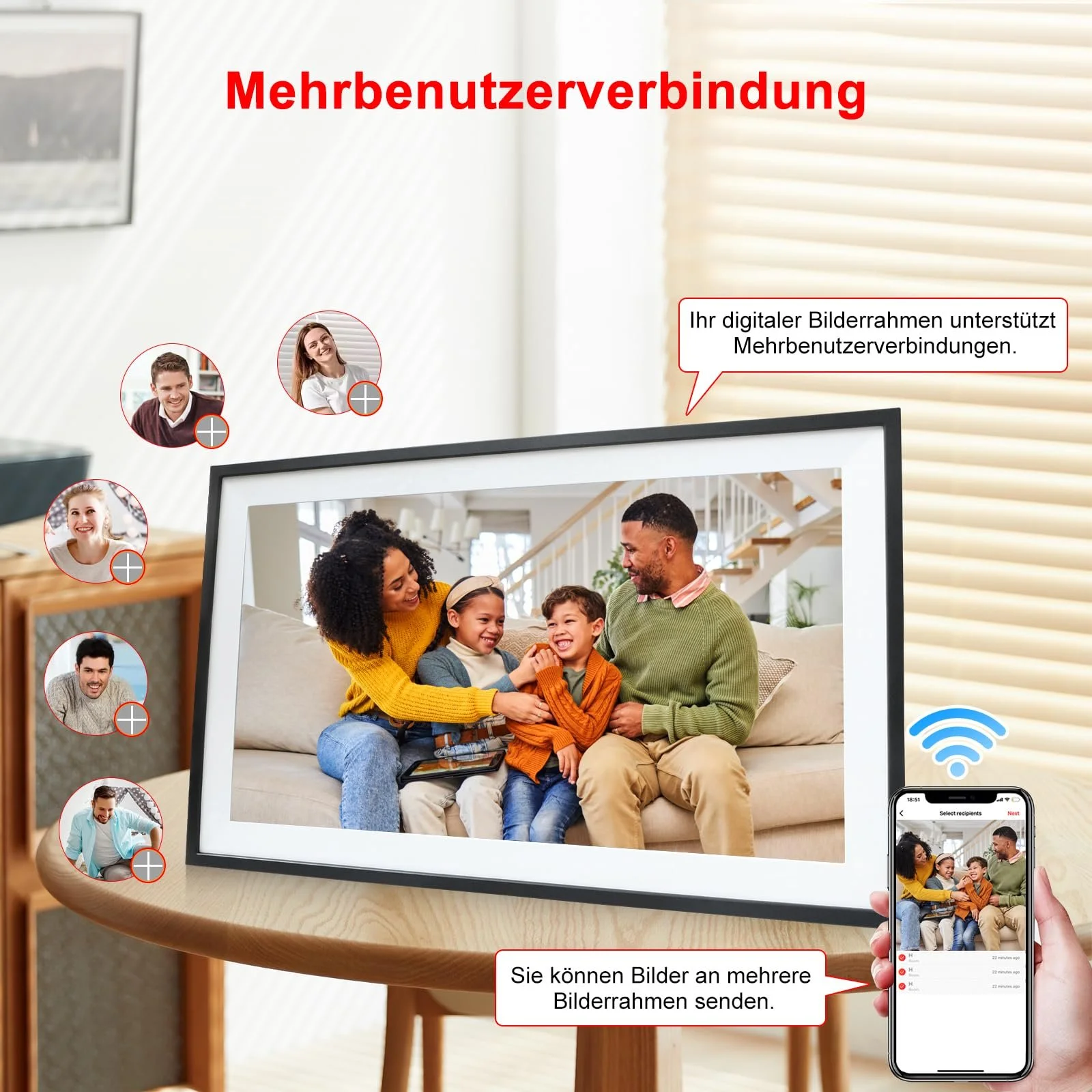 Цифровая фоторамка Frameo 15.6" WiFi 1920x1080 FHD IPS Touchscreen 32 ГБ, фото №3 Цифровая фоторамка Frameo 15.6" WiFi 1920x1080 FHD IPS Touchscreen 32 ГБ, фото №3