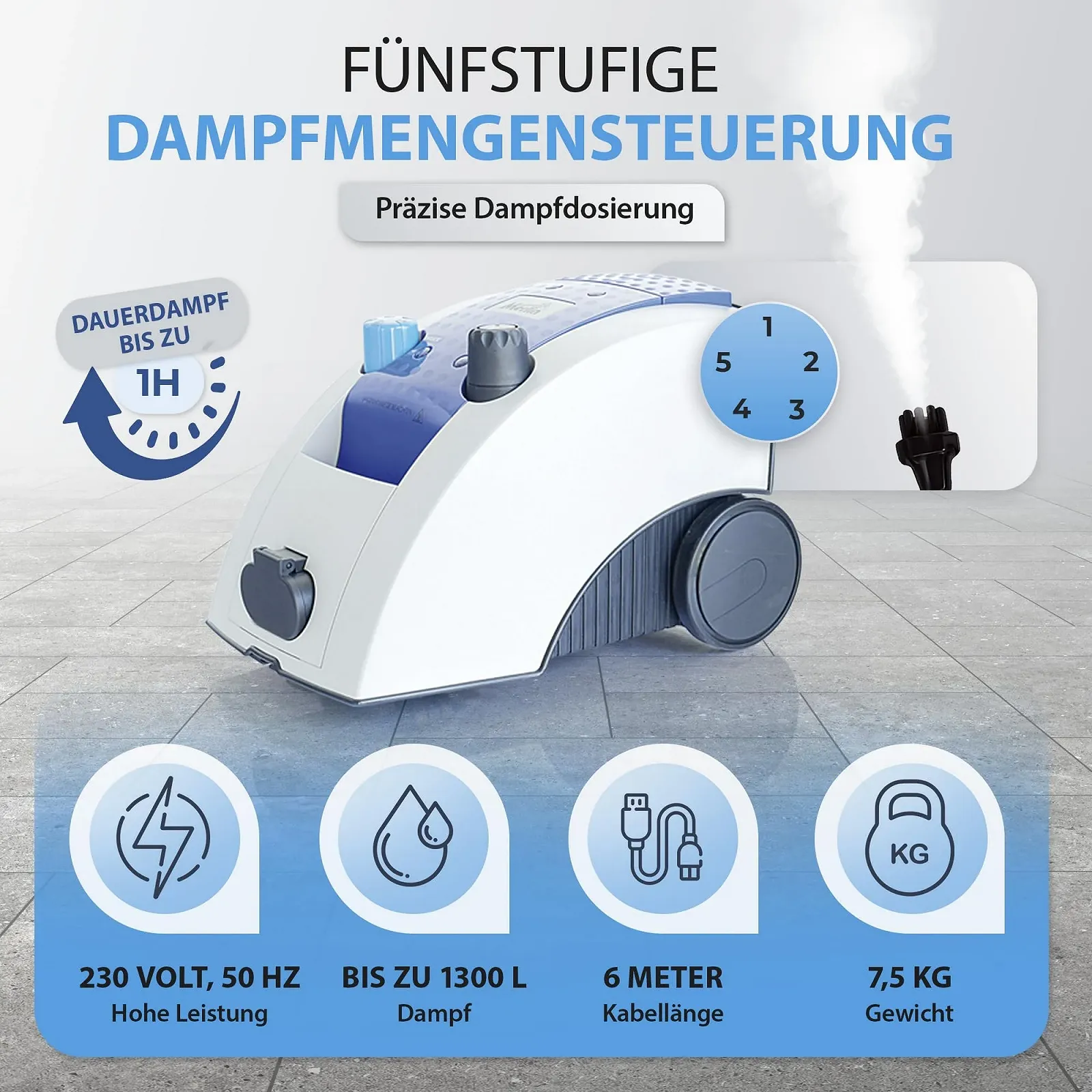 Пароочисник Tien Merlin Royal Plus 4 Bar, фото №3