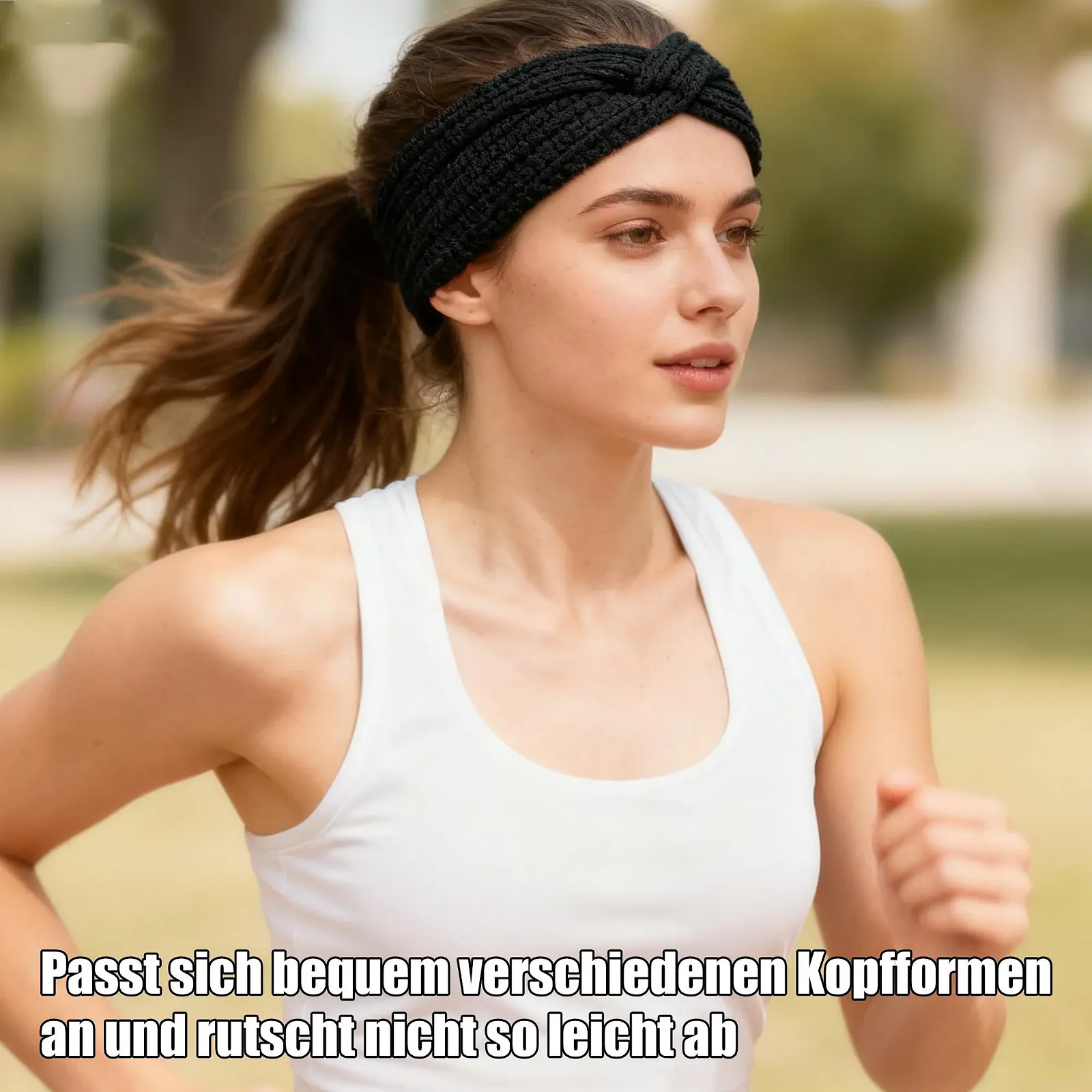 Теплі в'язані пов'язки для волосся з флісовою підкладкою, фото №3 Теплі в'язані пов'язки для волосся з флісовою підкладкою, фото №3