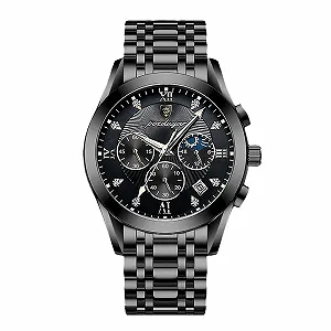 Чоловічий годинник Rorios Кварцовий аналоговий зі шкіряним ремінцем - Фото 1