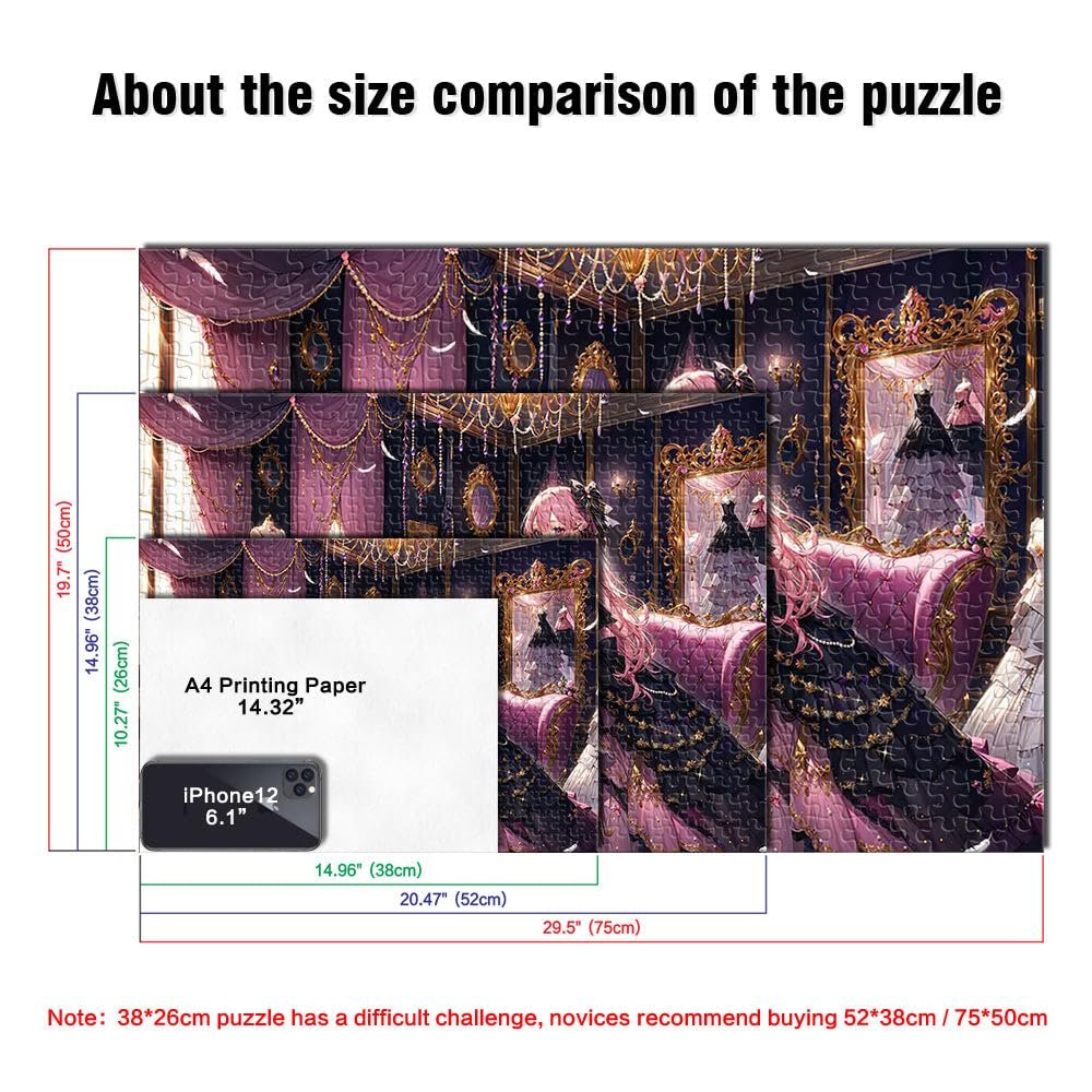 Пазл Аниме-девушка в элегантном платье 1000 элементов 52 x 38 см сложный, фото №7 Пазл Аниме-девушка в элегантном платье 1000 элементов 52 x 38 см сложный, фото №7