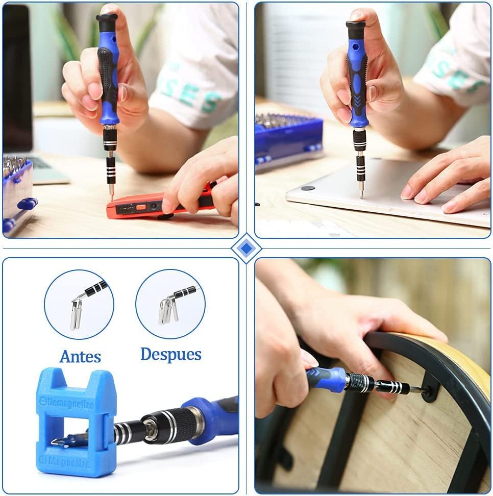 Набір викруток Pardarsey 170 в 1 багатофункціональний прецизійний з магнітним драйвером з гнучким валом, подовжувальною штангою для мобільного телефону, ігрової консолі, планшета, дозвільних машин, фото №6