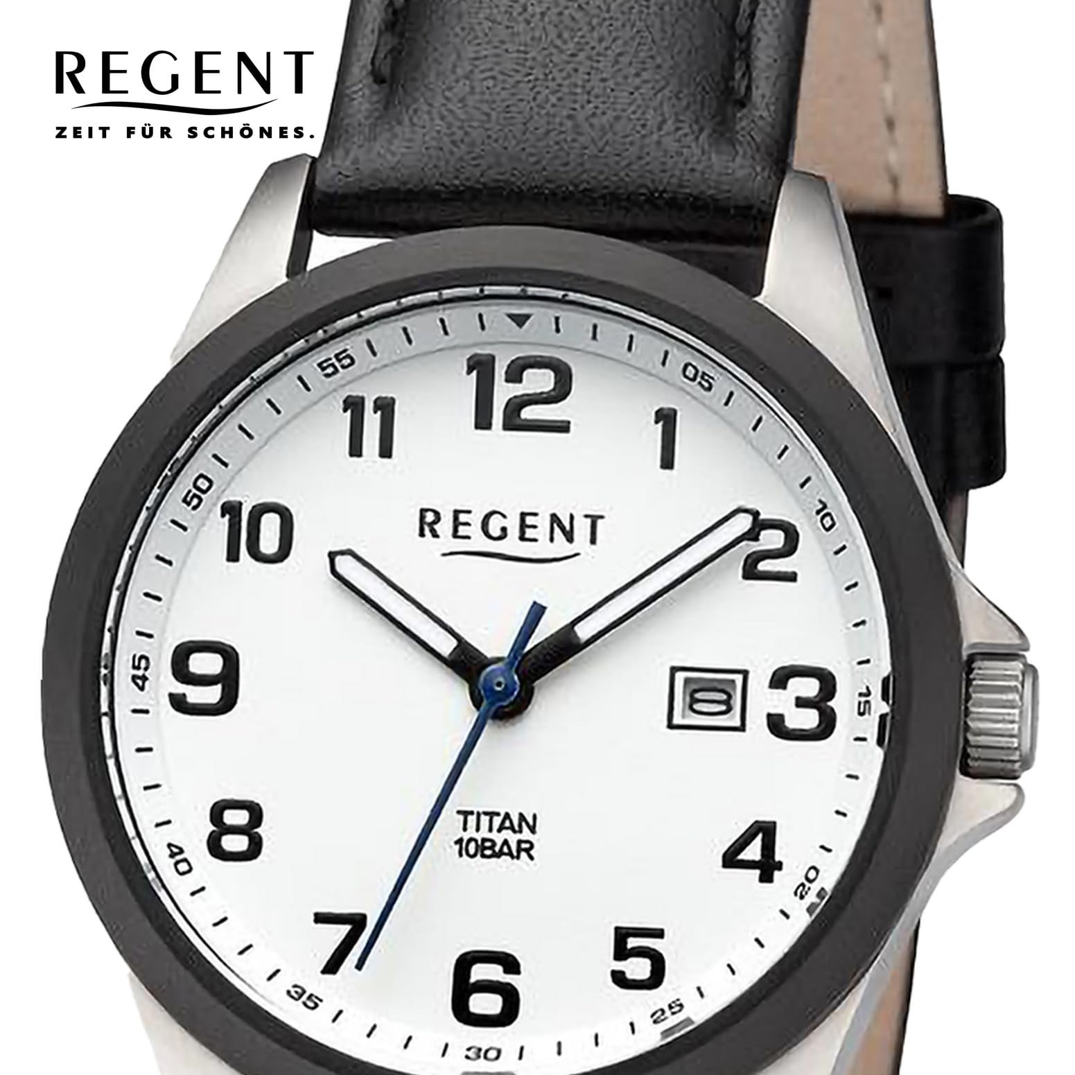 Женские часы Titanium REGENT 12090353 Серебряный, черно-белый, Ремешок, фото №2 Женские часы Titanium REGENT 12090353 Серебряный, черно-белый, Ремешок, фото №2