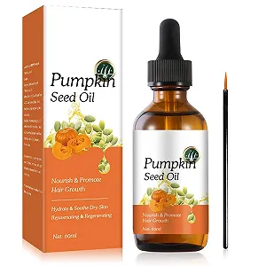 Масло для волос Allbestaye из тыквенных семечек, 2 шт. Натуральное масло холодного отжима из тыквенных семечек для тела, масло для кожи для женщин и мужчин Стимулирует кожу головы - Фото 1