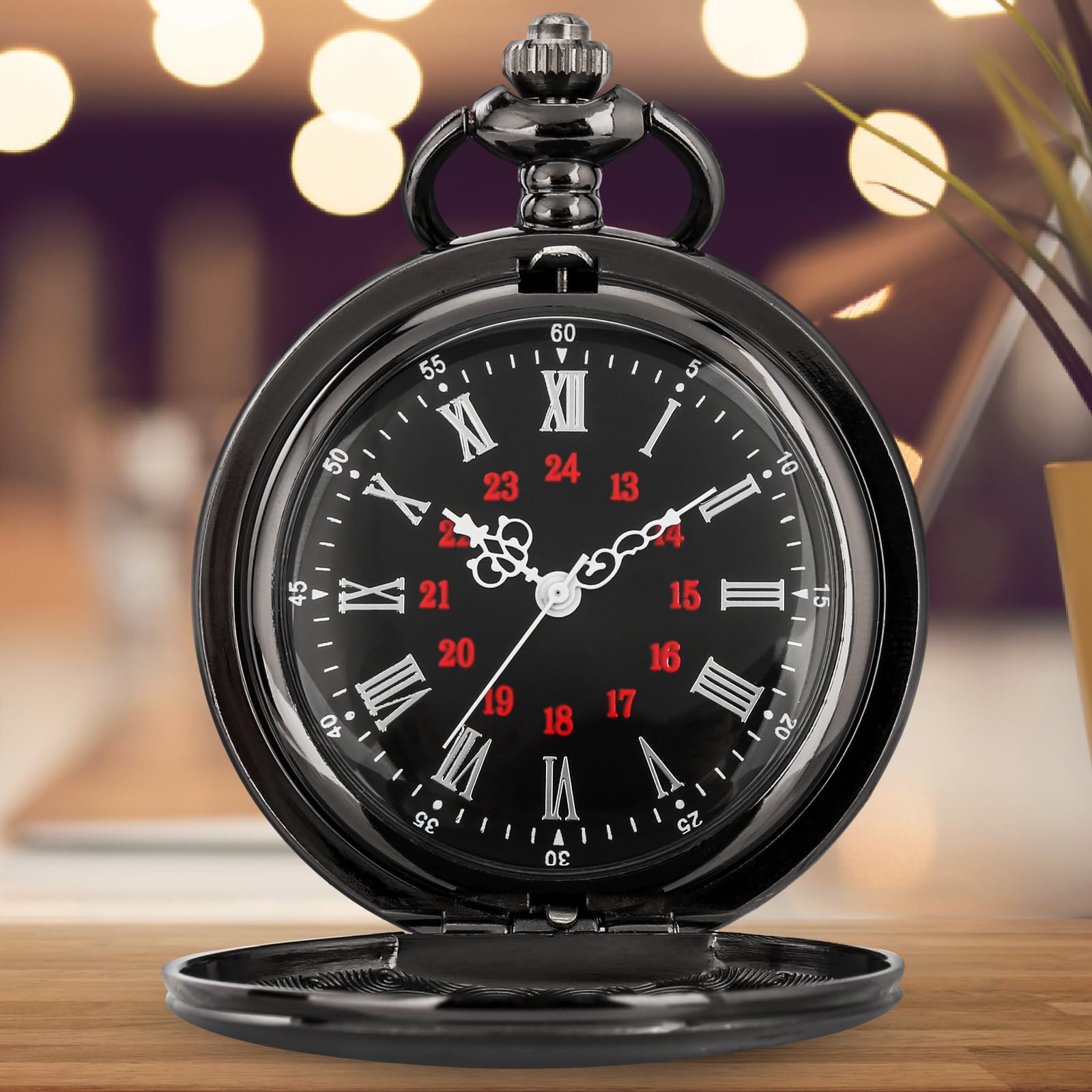 Гравированный карманные часы Keller & Weber Моему сыну Я тебя люблю с цепочкой, фото №2 Гравированный карманные часы Keller & Weber Моему сыну Я тебя люблю с цепочкой, фото №2