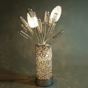 Настільна лампа Dapo Melissa Modern Vase Срібляста synthetic.ua - Фото 1