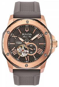 Механічний годинник Bulova 98A282, синій, ремінець - Фото 1
