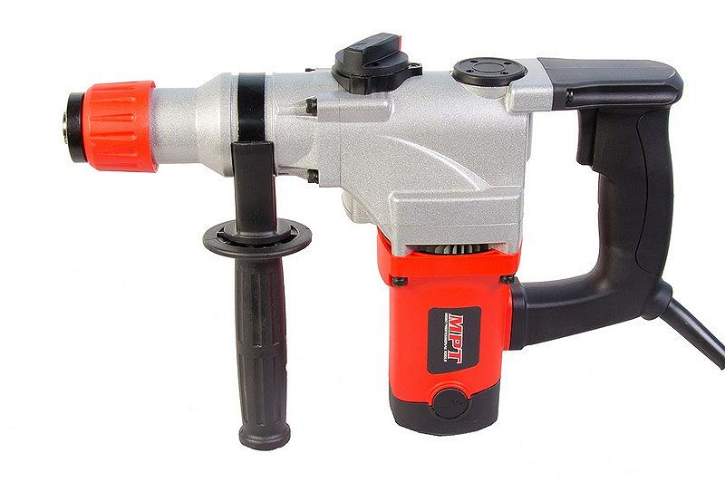 Перфоратор MPT SDS plus 26 мм 850 Вт 800 об/хв 4500 уд/хв 5 Дж 2 режими аксесуари шт кейс MRH2605, фото №2