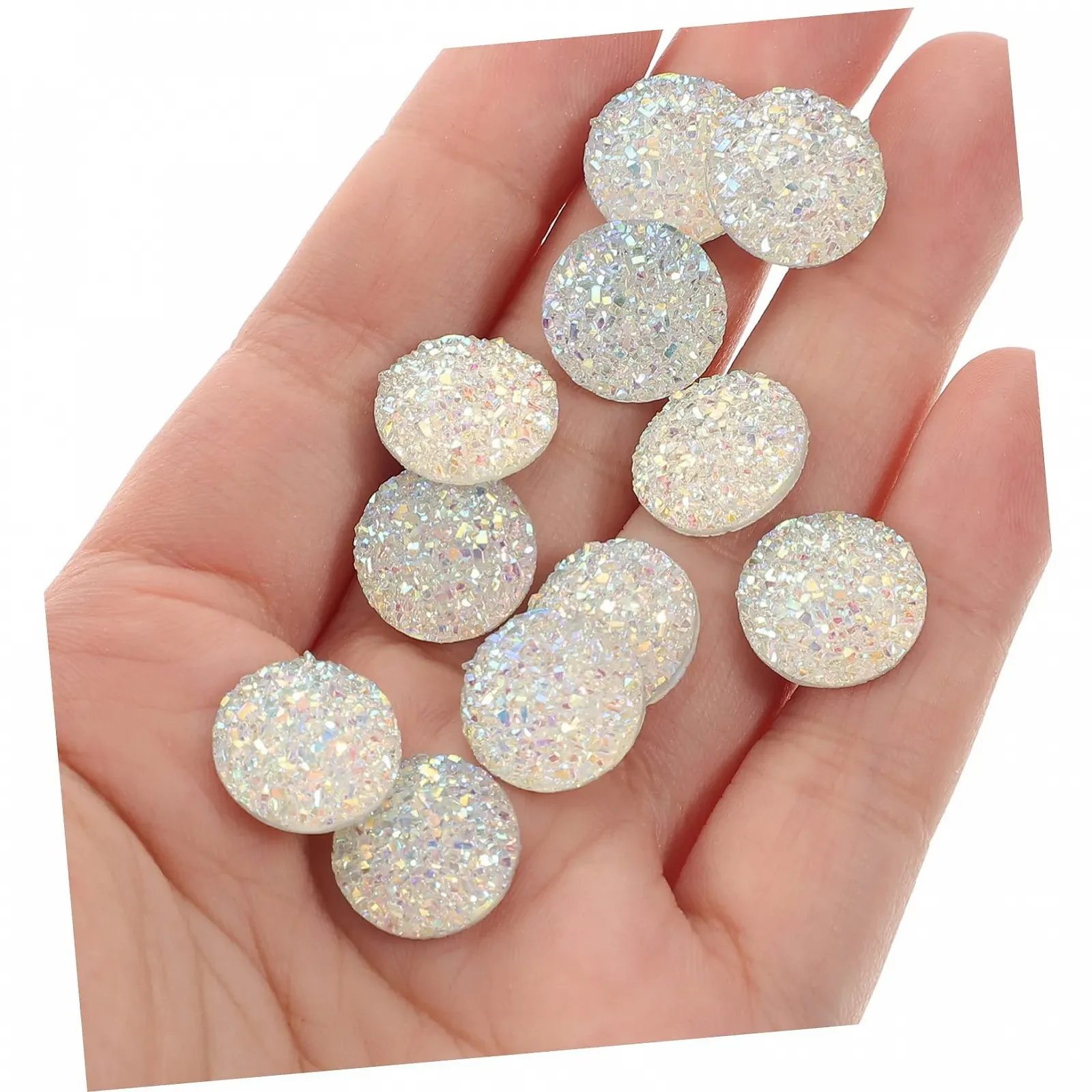 Стразы Gypsophila FRCOLOR 300 штук, плоские, для украшений, кабошоны из кристаллической смолы, фото №4