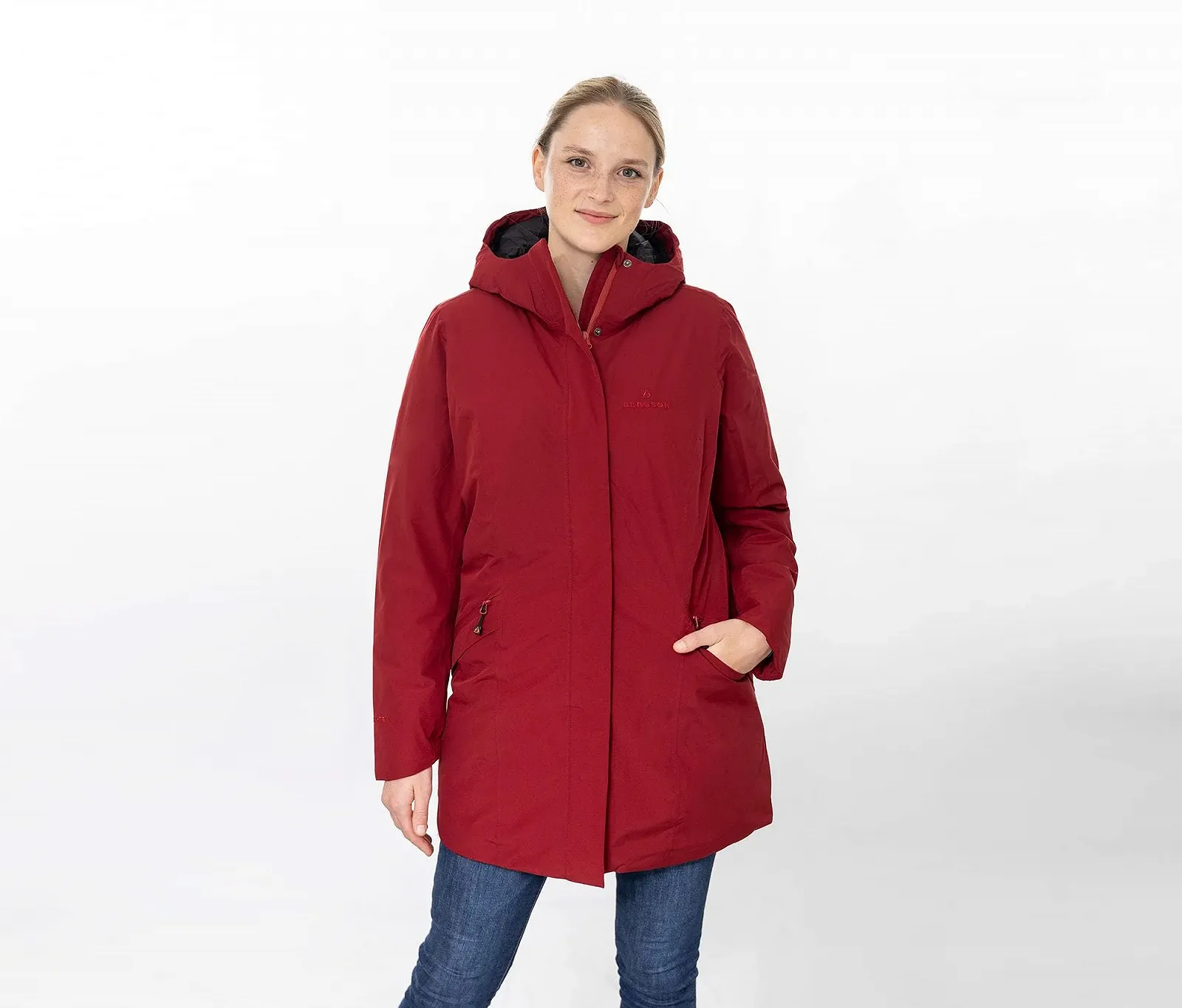 Зимове пальто Bergson JUSI Жіноче, фото №8 Зимове пальто Bergson JUSI Жіноче, фото №8