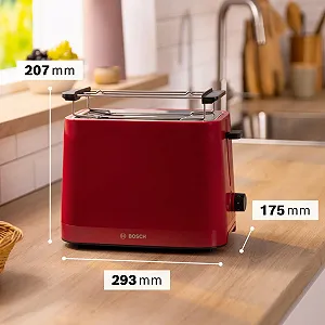 Тостер Bosch MyMoment TAT3M124 Compact, знімна складна насадка для булочок, з функцією розморожування, автоматичним вимкненням, функцією підйому, центруванням хліба, ідеально підходить для 2 скибочок, 800 Вт ціна на synthetic.ua - Фото 1 Тостер Bosch MyMoment TAT3M124 Compact, знімна складна насадка для булочок, з функцією розморожування, автоматичним вимкненням, функцією підйому, центруванням хліба, ідеально підходить для 2 скибочок, 800 Вт synthetic.ua - Фото 1