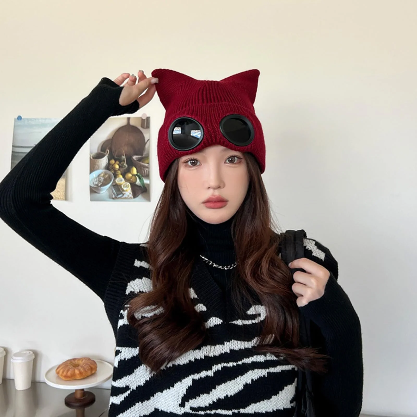 В'язана шапка MHADBKH для активного відпочинку, захищає від вітру, фото №7 В'язана шапка MHADBKH для активного відпочинку, захищає від вітру, фото №7