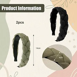 Обруч для волос бархатный плетеный synthetic.ua - Фото 1