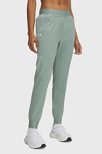 Штаны Under Armour Rival Hi Rise Woven Pant Зеленый M - Фото 1