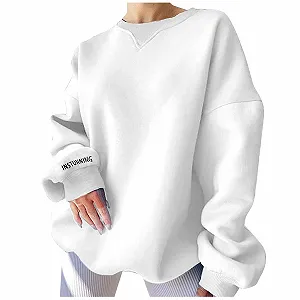 Женская Толстовка Без Капюшона С Длинными Рукавами Круглый Вырез Эластичная Легкая Модная Color Block Streetwear - Фото 1