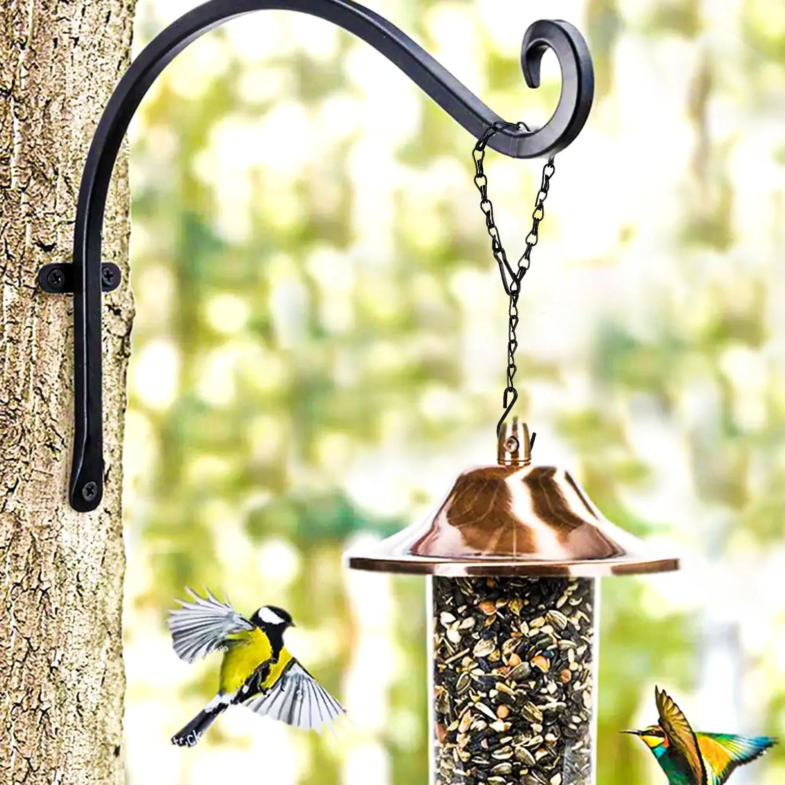 Ланцюги для підвісних кошиків Teaaha металеві набір з 4 шт. 33 см, фото №7