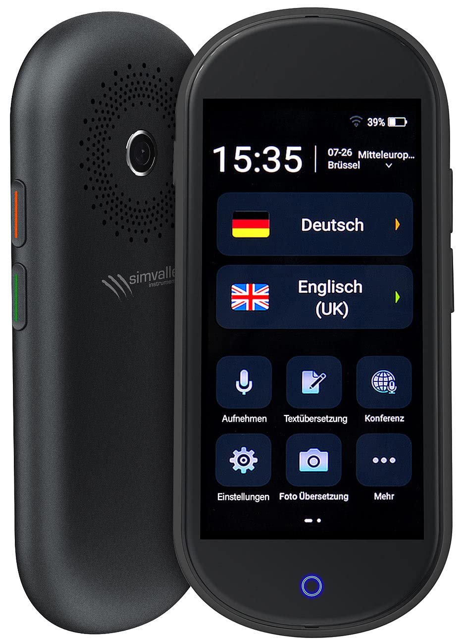Мобильный Переводчик simvalley MOBILE Instant Translator: Голосовой, 106 языков, сенсорный экран, 4G, WiFi, фото №1
