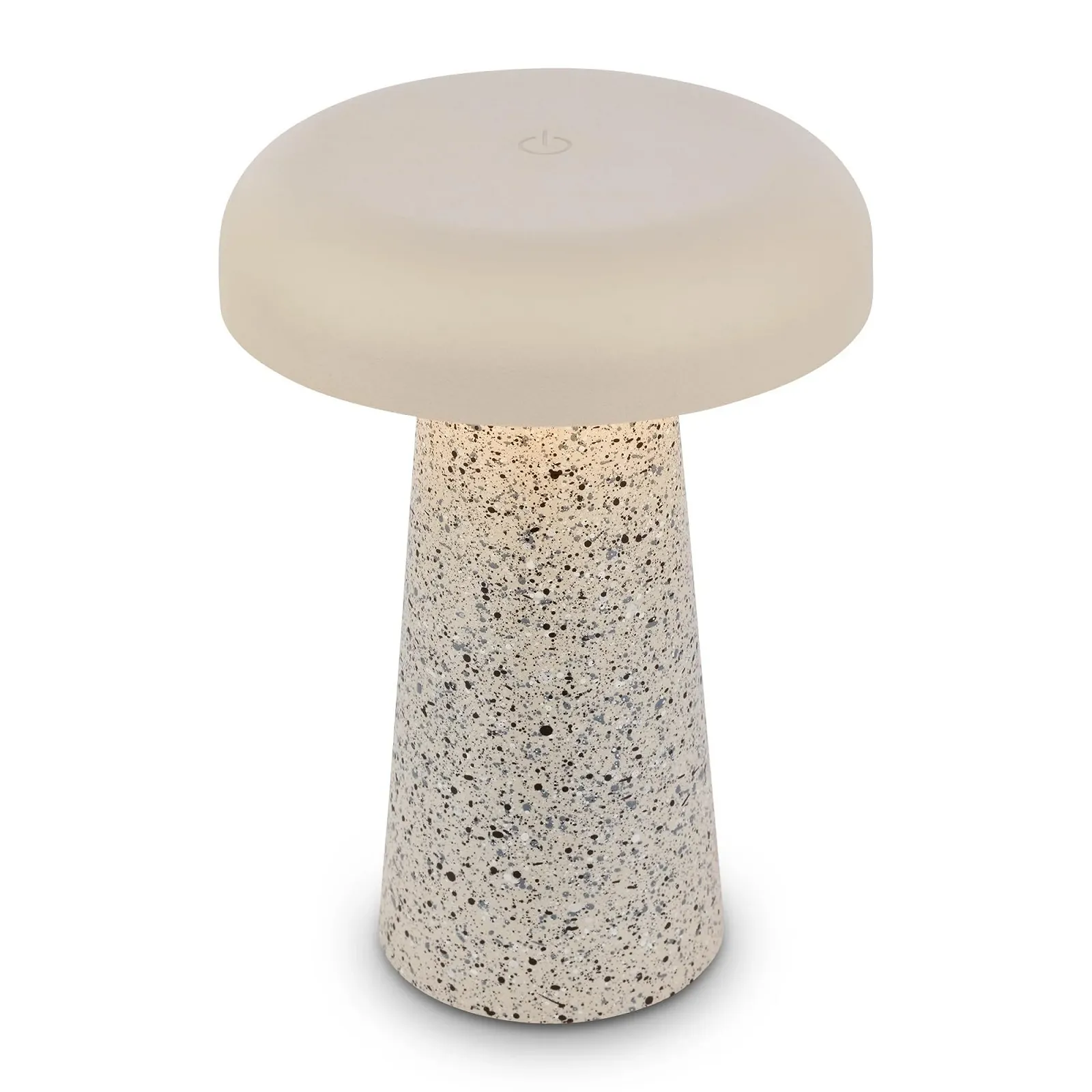 Светодиодная настольная лампа BRILONER беспроводная IP44 сенсорная диммируемая аккумуляторная 12 x 17 см Теплый травертин, фото №1