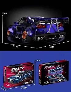 Technik Car for Nisan GTR Модельный комплект 1:10 Черный - Фото 1