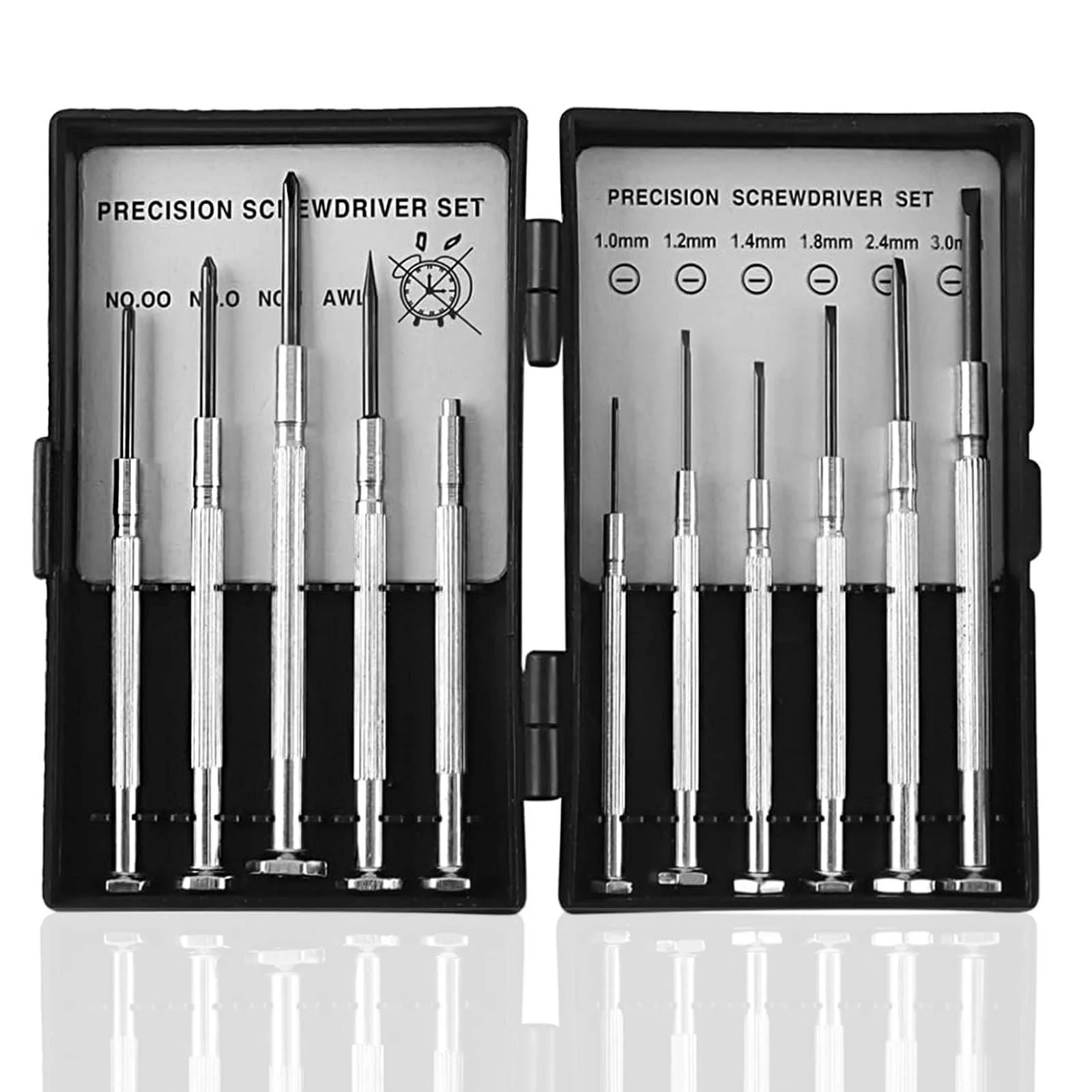 Набір прецизійних викруток 11 в 1 для ремонту годинників та окулярів, фото №1