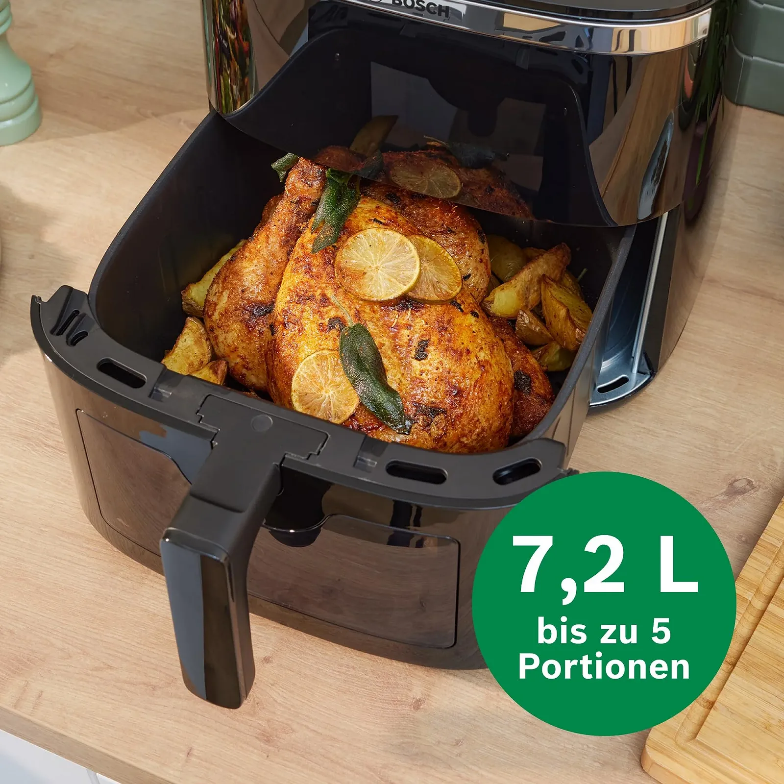 Аэрогриль Bosch Series 6 MAF671B0 XXL 7.2 л 7 программ Смотровое окно Черный, фото №4 Аэрогриль Bosch Series 6 MAF671B0 XXL 7.2 л 7 программ Смотровое окно Черный, фото №4