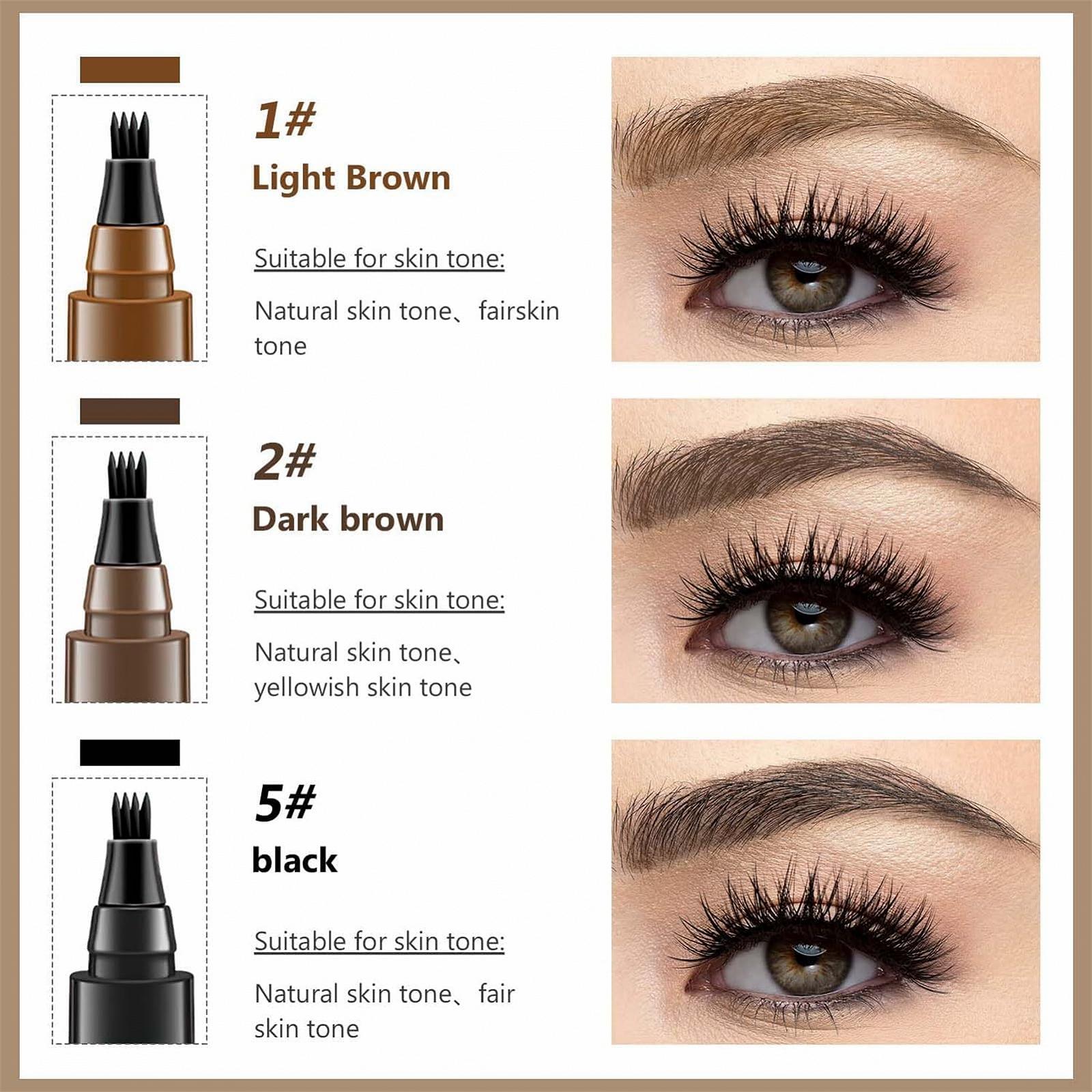 Олівець для брів Glowly Secret Водостійкий Натуральний Тату-олівець 3D 4 кінчики Світло-коричневий, фото №6 Олівець для брів Glowly Secret Водостійкий Натуральний Тату-олівець 3D 4 кінчики Світло-коричневий, фото №6