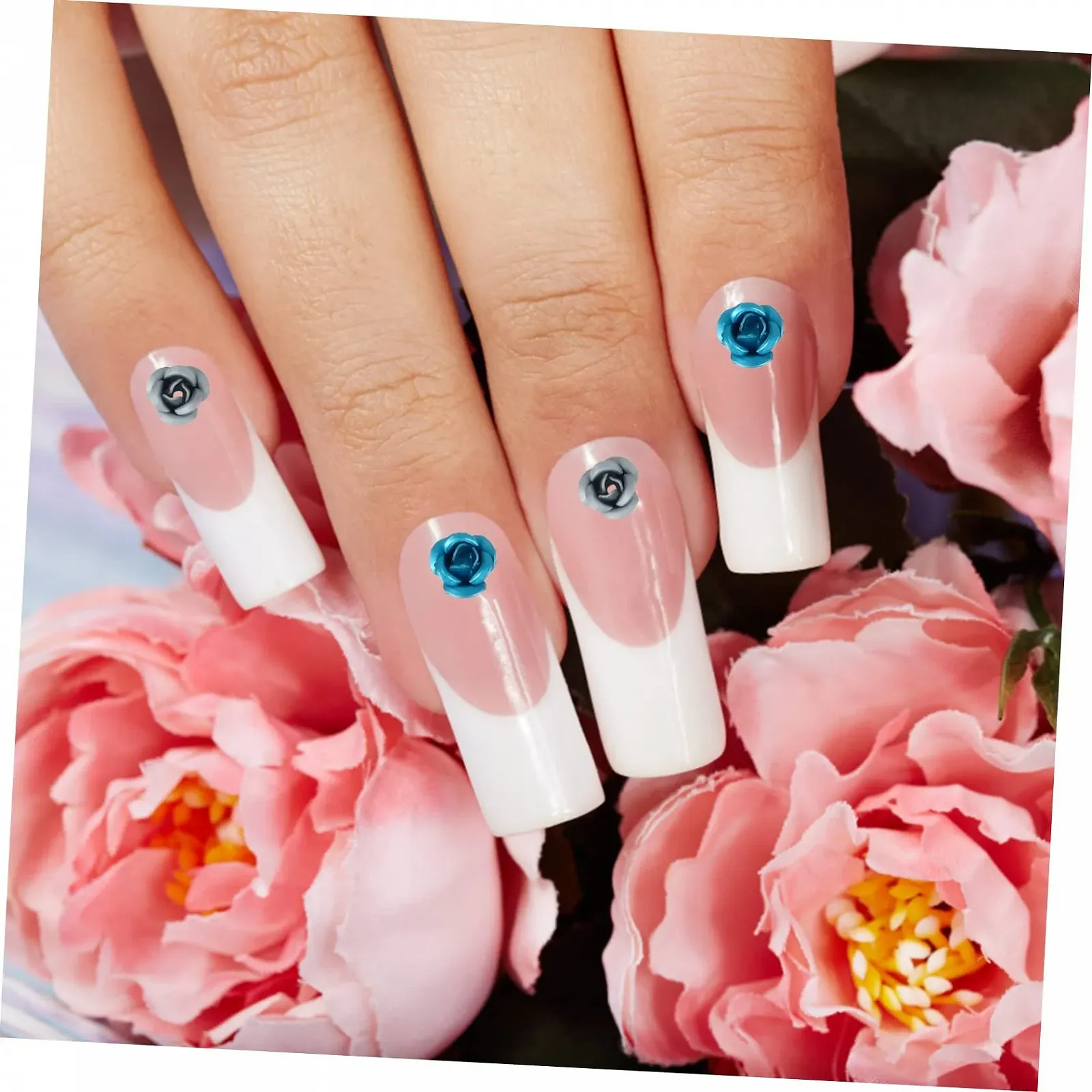 Цветы PLAFOPE 5 коробок Маникюрные стразы для ногтей, драгоценные камни для ногтей, подвески для ногтей, стразы для рукоделия, украшения для ногтей, смола с драгоценными камнями, фото №5