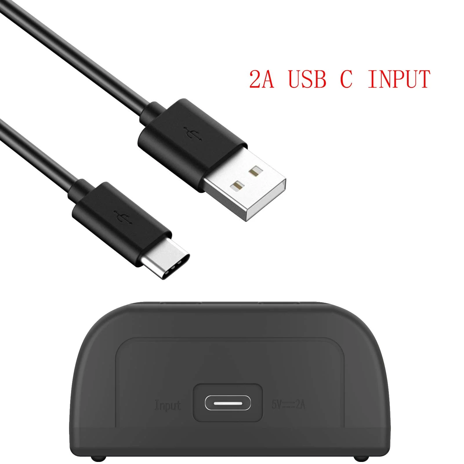 Зарядний пристрій LCD-2 AA 18650 3.7V 1.2V з LCD екраном, відображенням ємності, швидкою зарядкою 2A для Li-ion акумуляторів 26650 21700 18490 18350 17670 17500 16340 14500, RCR123 AA, AAA, N-MH/-Cd AAA, фото №5