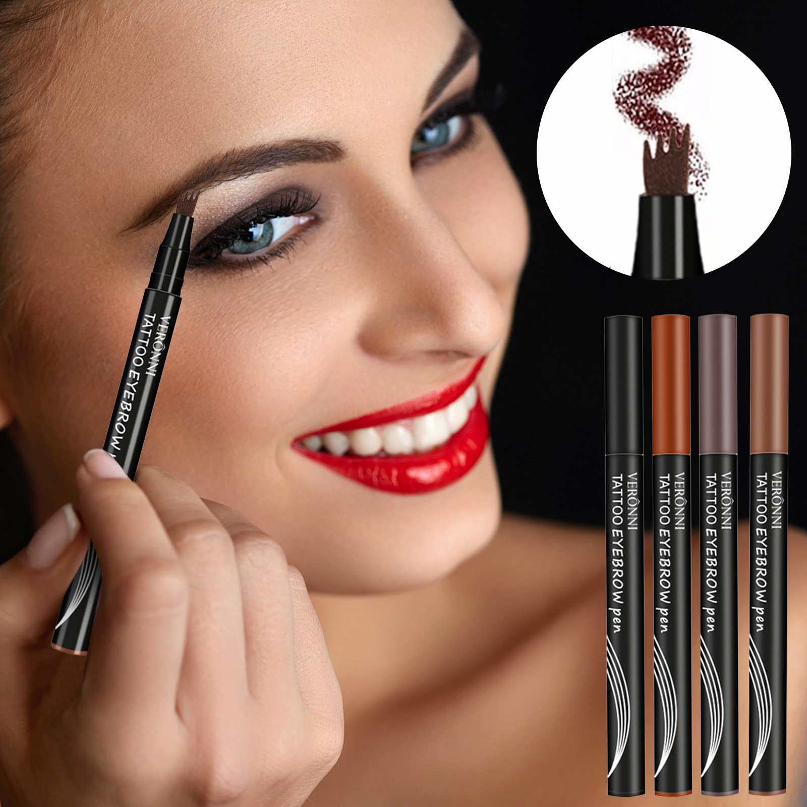 Мікролезо для брів 4-Tip Водостійкий 3D, фото №5