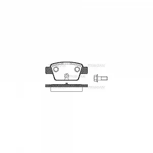 Комплект тормозных колодок, дисковый тормоз TRISCAN 8110 15018 для ALFA ROMEO FIAT LANCIA - Фото 1
