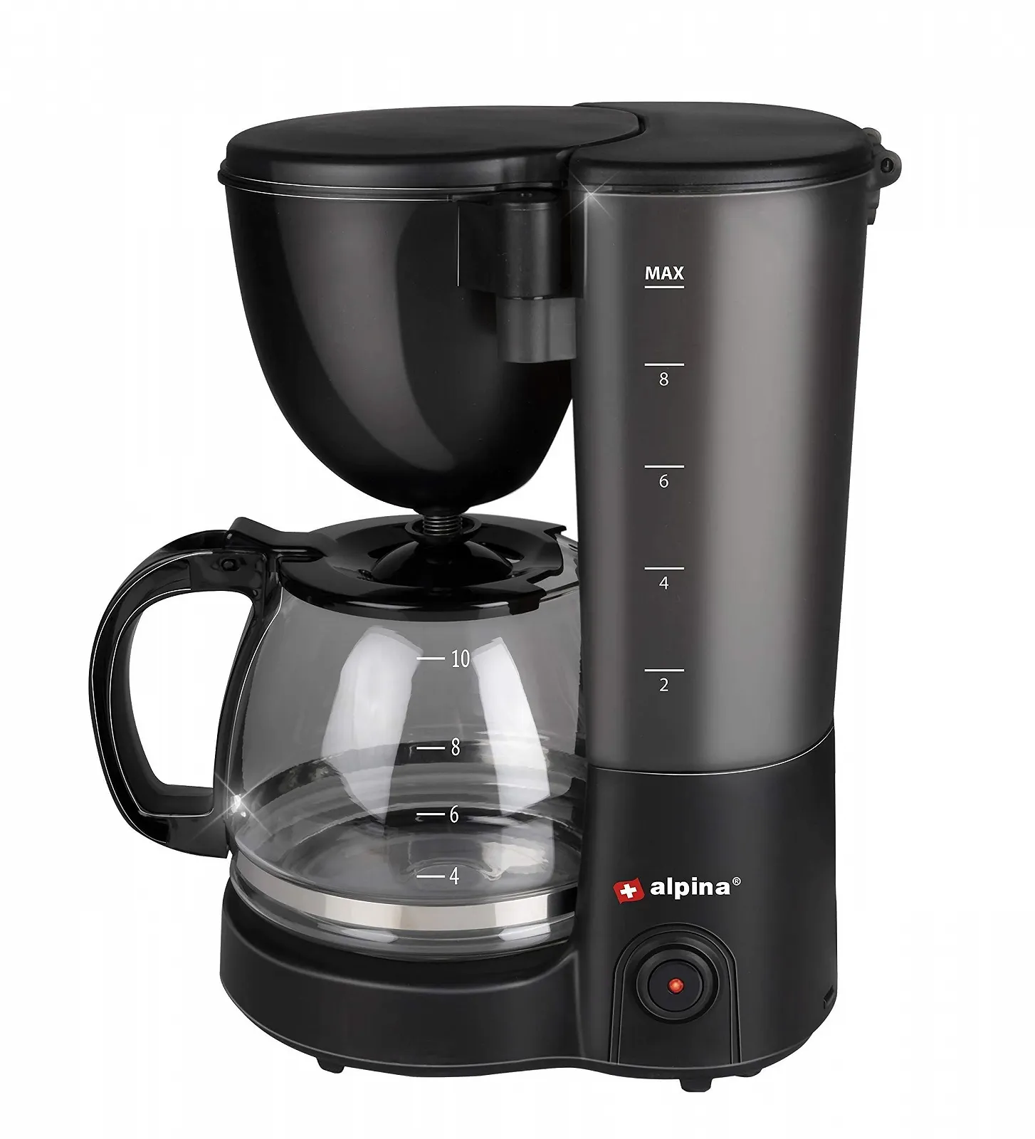 Фильтровая кофеварка ALPINA 750 Watt 1.25 L Black, фото №1
