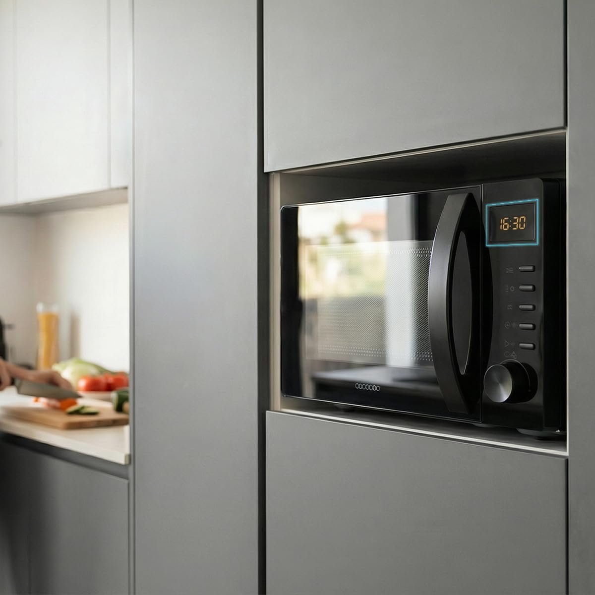 Мікрохвильова піч з грилем Cecotec Proclean 5105 20 л, 700 Вт, 3DWave, чорна, фото №9 Мікрохвильова піч з грилем Cecotec Proclean 5105 20 л, 700 Вт, 3DWave, чорна, фото №9