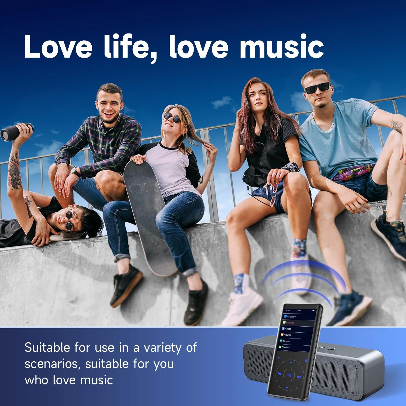 MP3-плеєр Tihoosky 32GB Black, фото №8