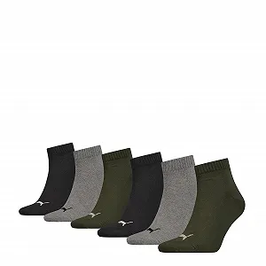 Шкарпетки PUMA Unisex Quarter (6 пар) - Фото 1