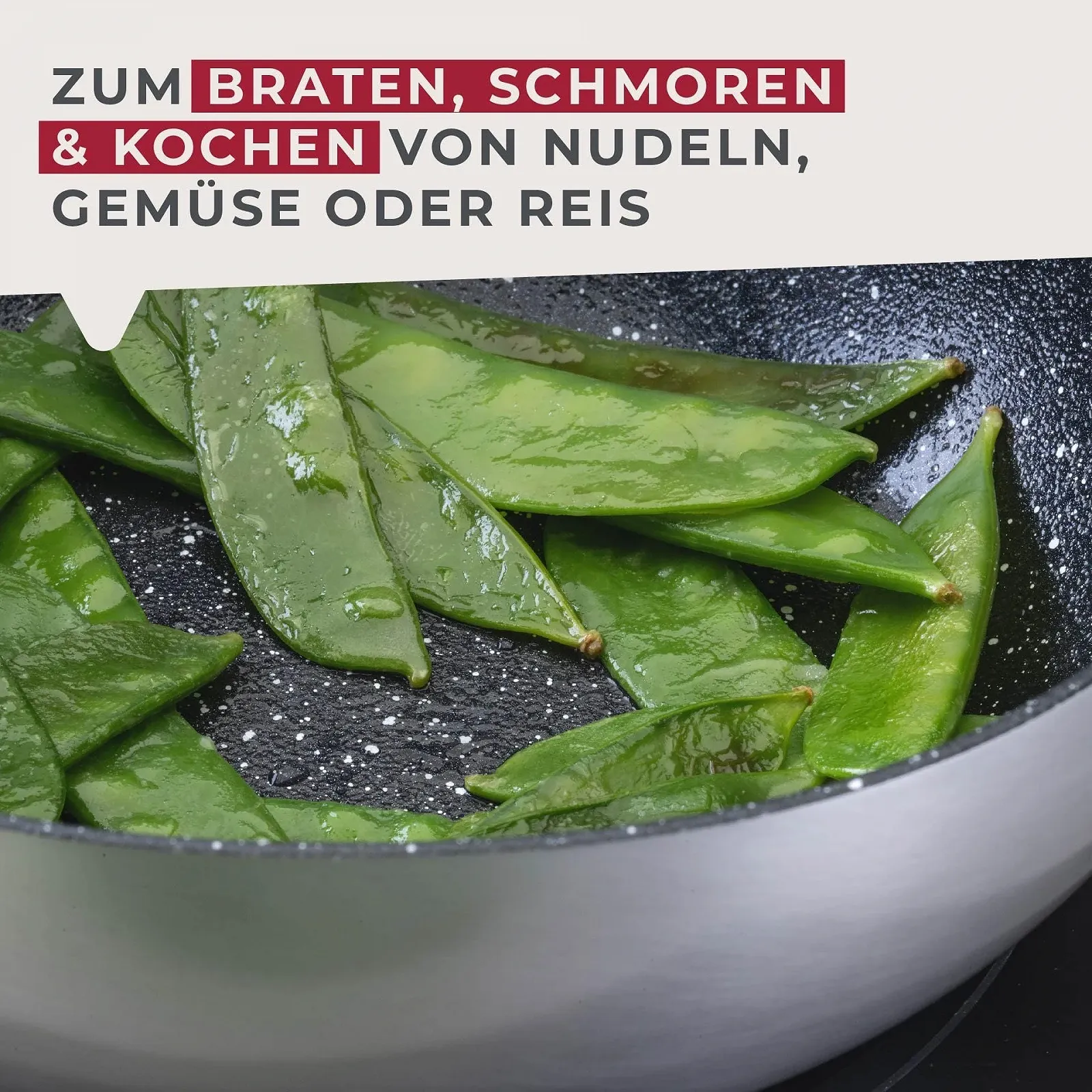 Сковорідка-Wok FACKELMANN Essential Crisp 20 см, перероблений алюміній, керамічне антипригарне покриття, фото №7 Сковорідка-Wok FACKELMANN Essential Crisp 20 см, перероблений алюміній, керамічне антипригарне покриття, фото №7