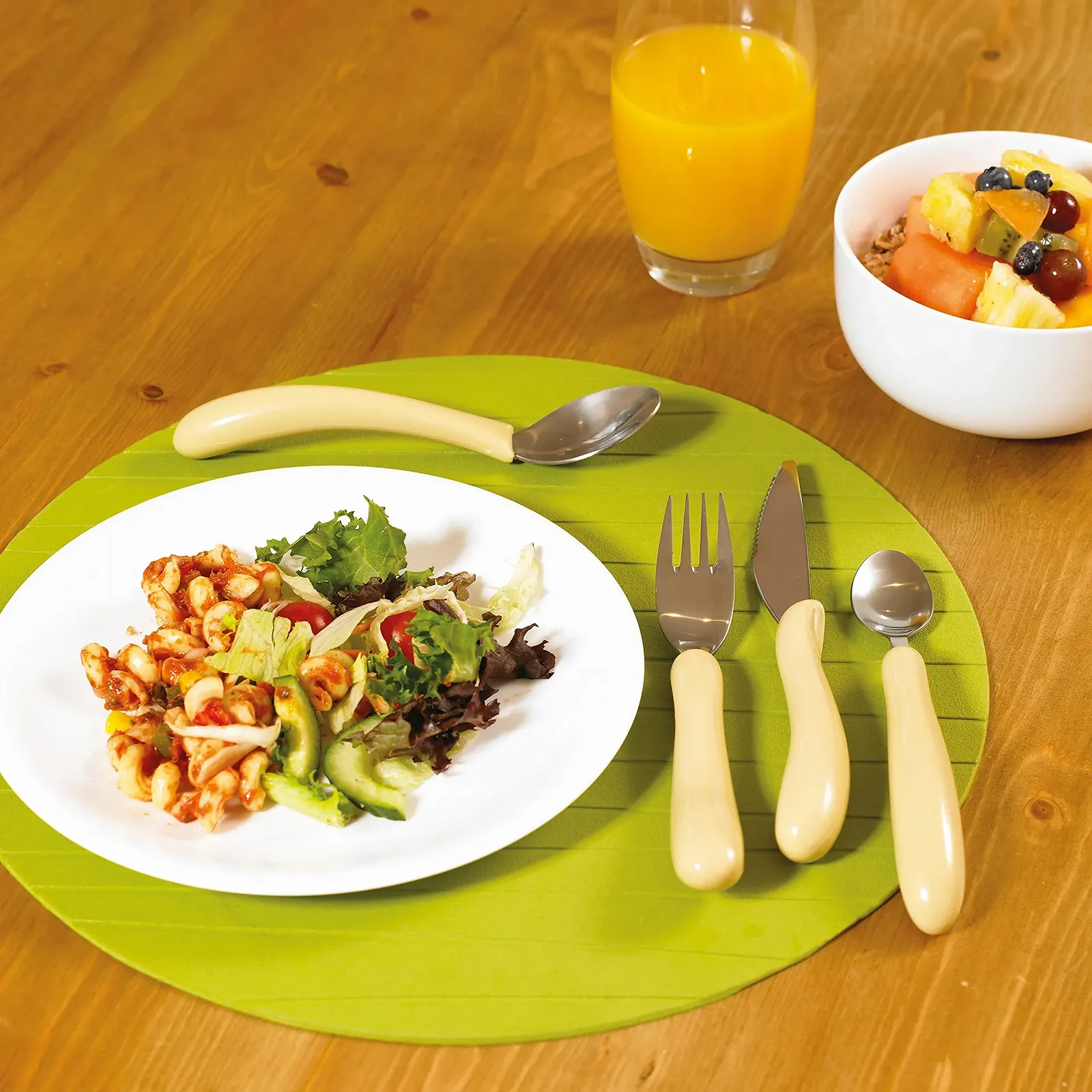 Набір столових приборів Homecraft Caring, слонова кістка, фото №3