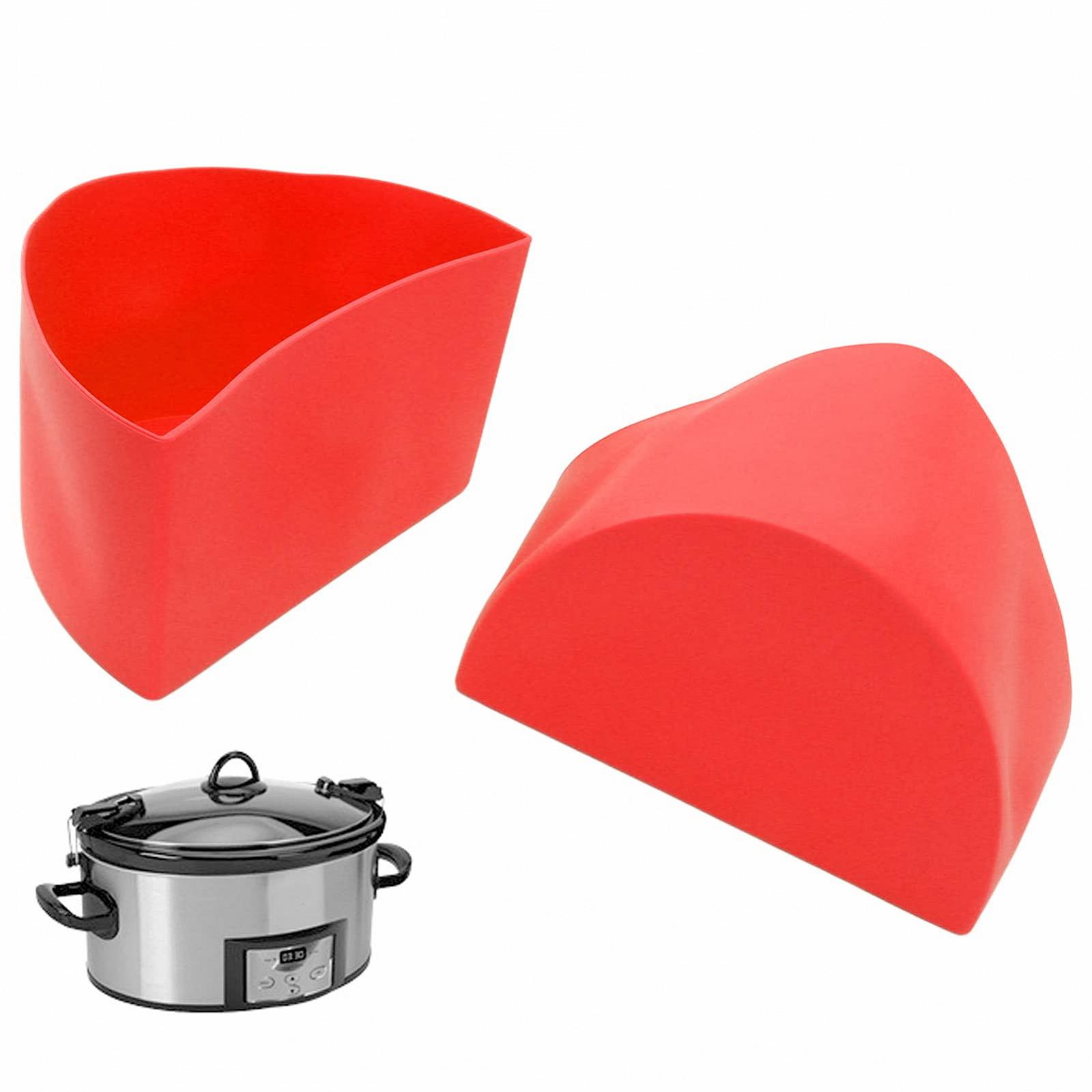 Вкладка Slow Cooker 6 QT из силикона Красный, фото №2