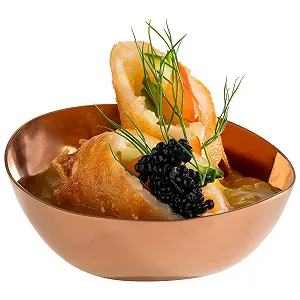 Набор лоханок Тип APS Pebbles 40790, 4 шт., нержавеющая сталь с PVD покрытием synthetic.ua - Фото 1